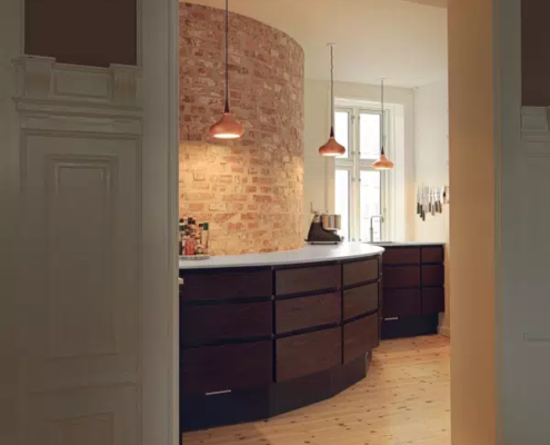 Håndlavet snedkerkøkken i eg