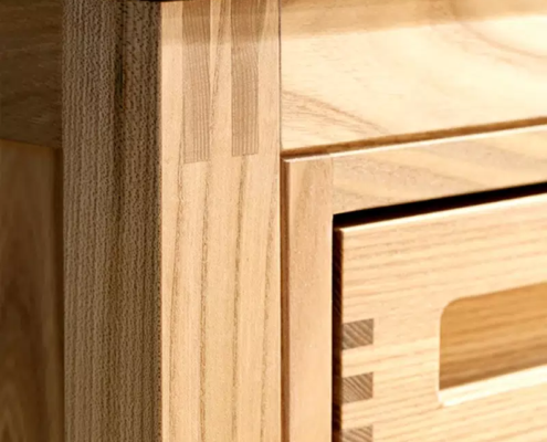 Detaljer på snedkerkøkken